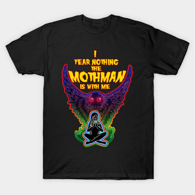 Mothman Is With You (V1) T-Shirt by theartofron